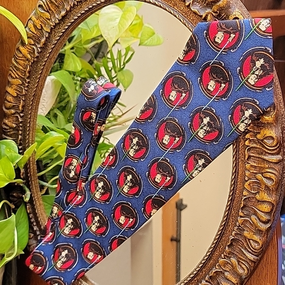 VINTAGE Star Wars  Obi Wan Kanobi Neck Tie Star Wars Bundle Jedi Repeat  Navy - Picture 10 of 15